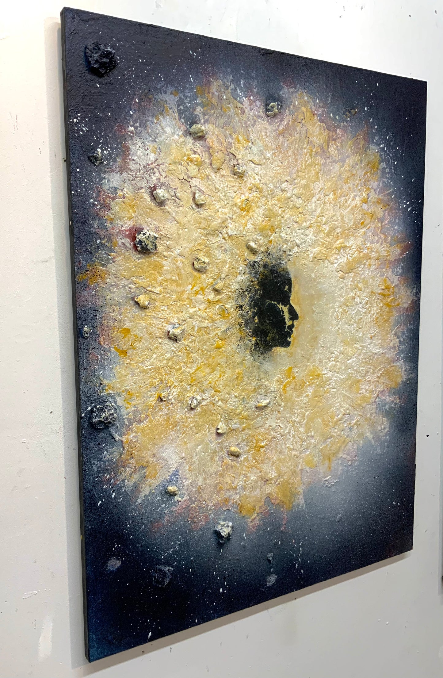 The Eruption of Her - Original Mixed-Media Painting