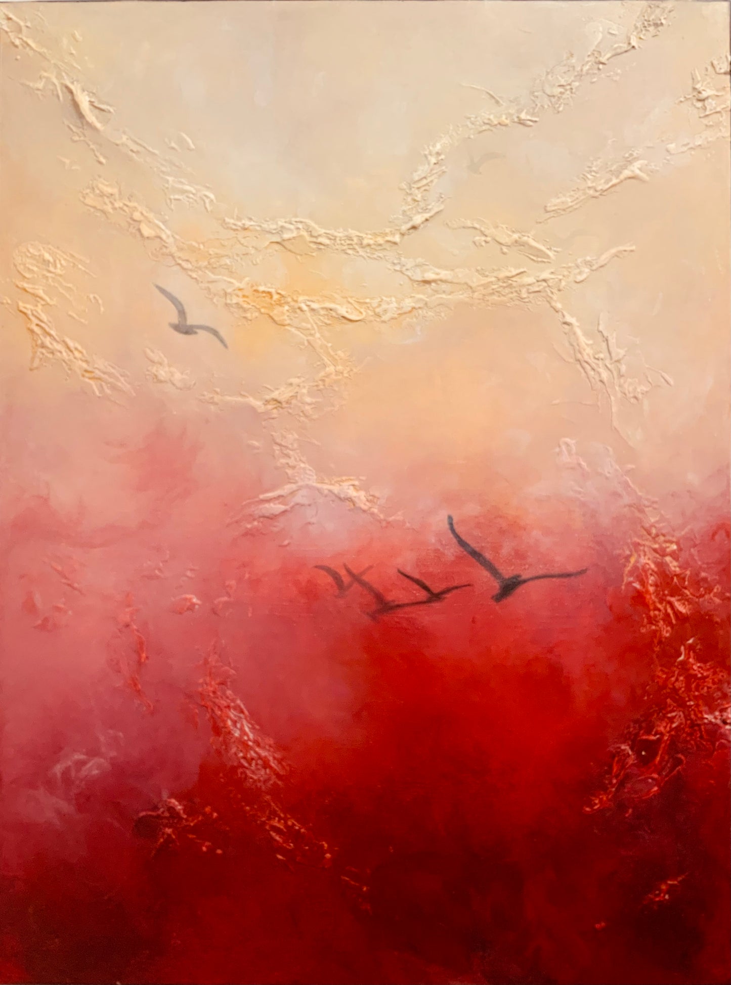 Solar Breath - Original Mixed-Media Painting