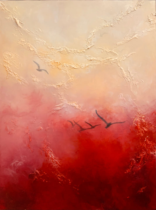 Solar Breath - Original Mixed-Media Painting
