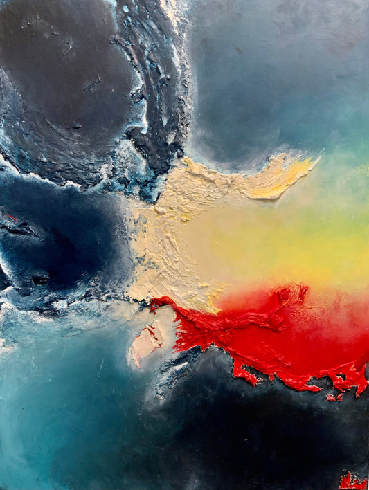 Chromatic Threshold - Original Mixed-Media Painting