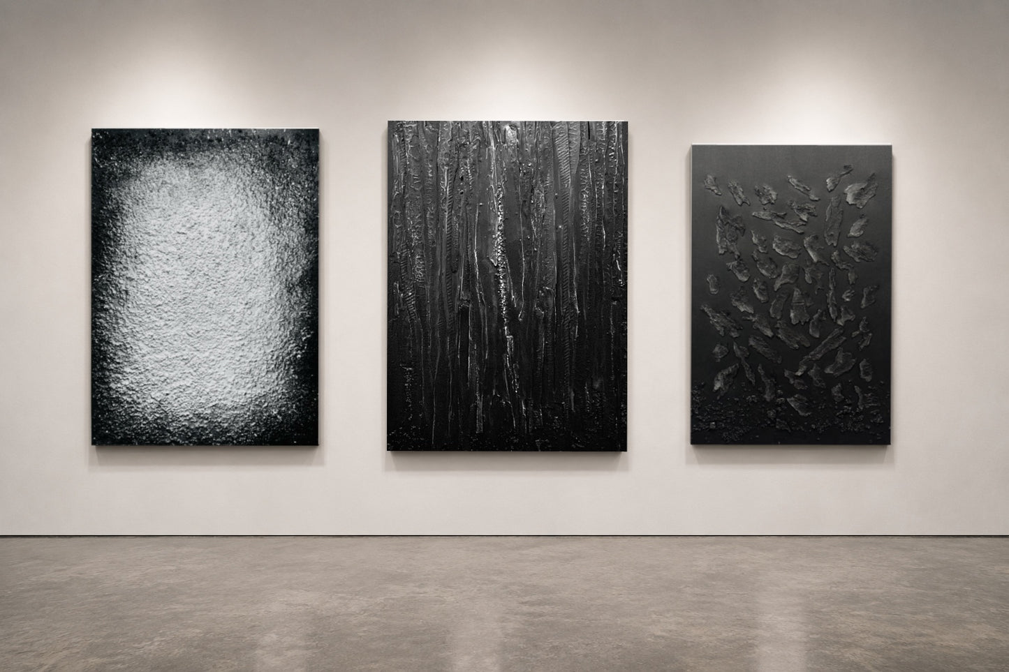 Structural Presence I — Original Textural Acrylic & Glass Painting | One of a Kind